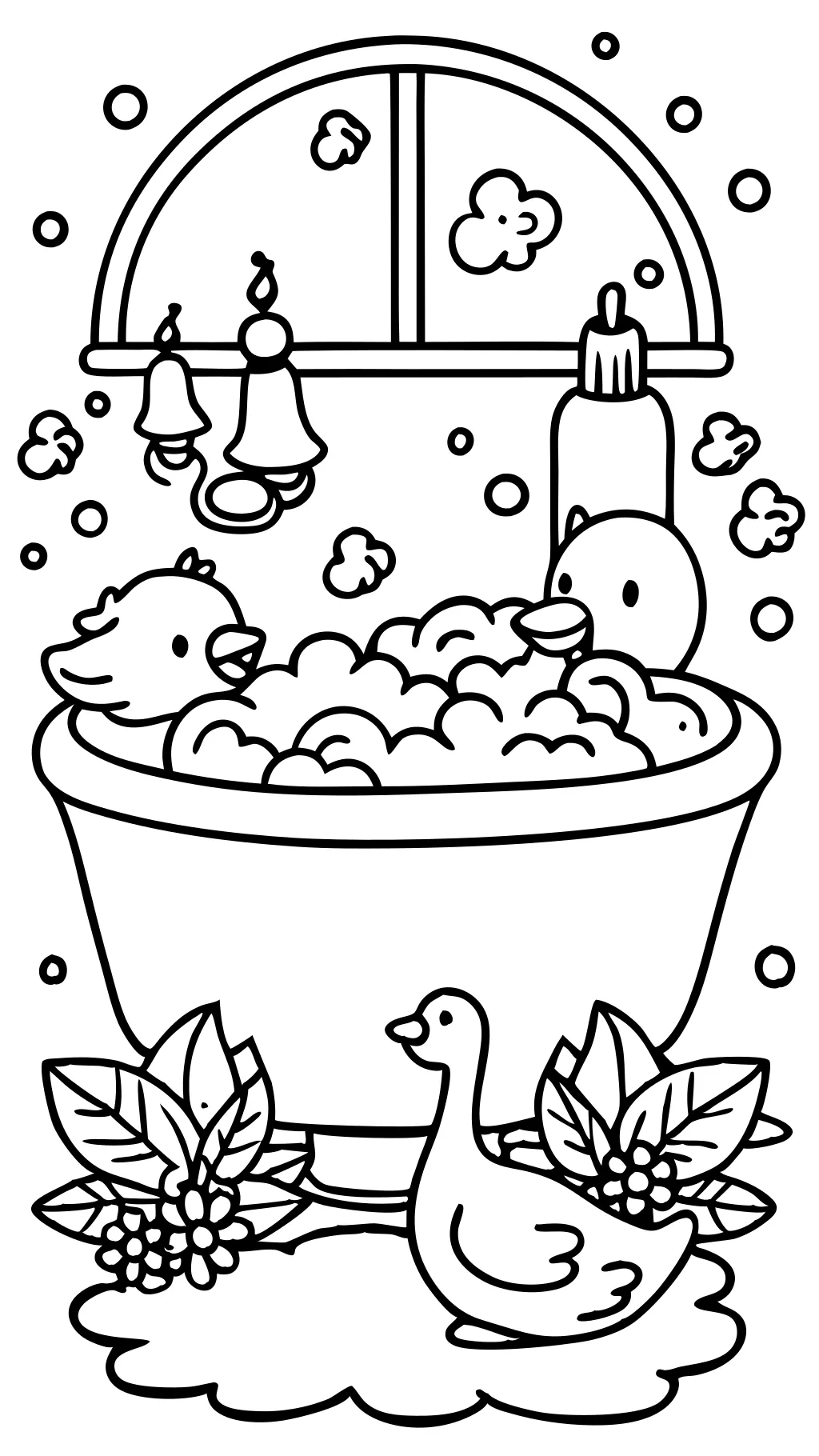 coloring pages bathtub